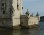 포르투갈, 리스본의 세계문화유산인 물속에 세워진 벨렘 탑 기사 이미지